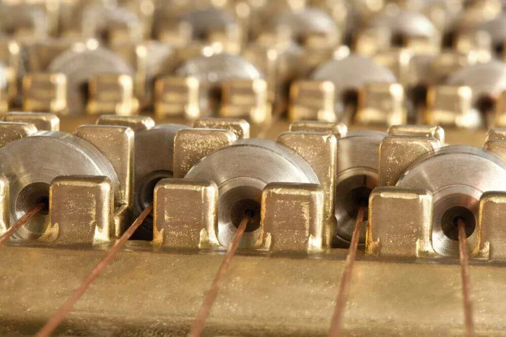 Kupferdrahtzug Nahaufnahme