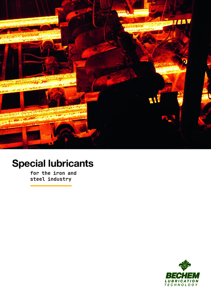 Special lubricants for the iron and steel industry