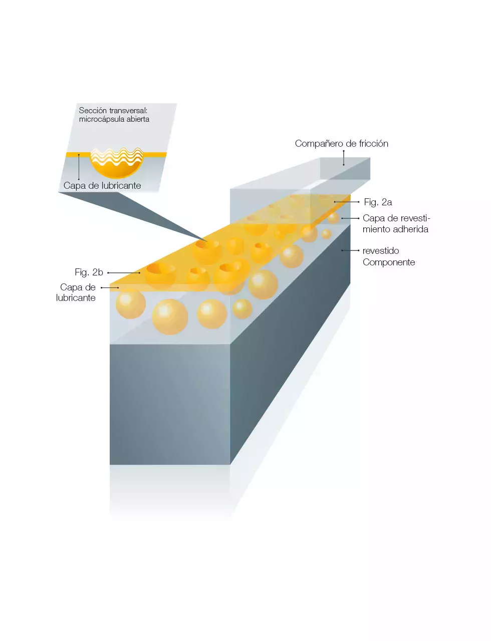 Detalle del componente revestido con Berucoat MC