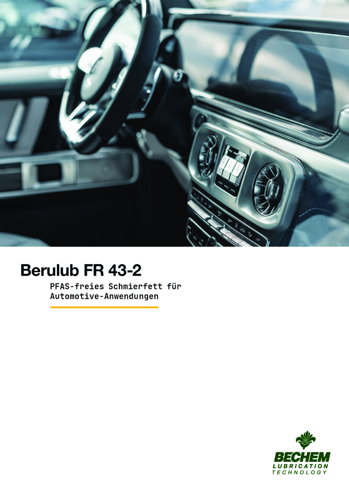 Berulub FR 43-2 PFAS-freies Schmierfett für Automotive-Anwendungen