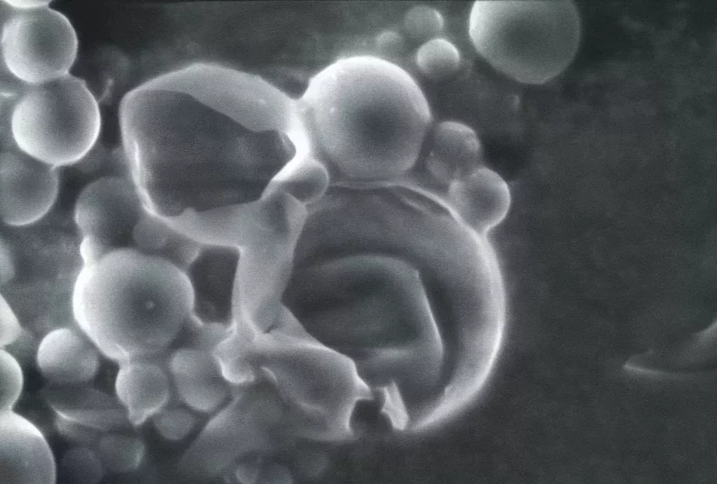 Resultado de las microcápsulas disueltas en agua