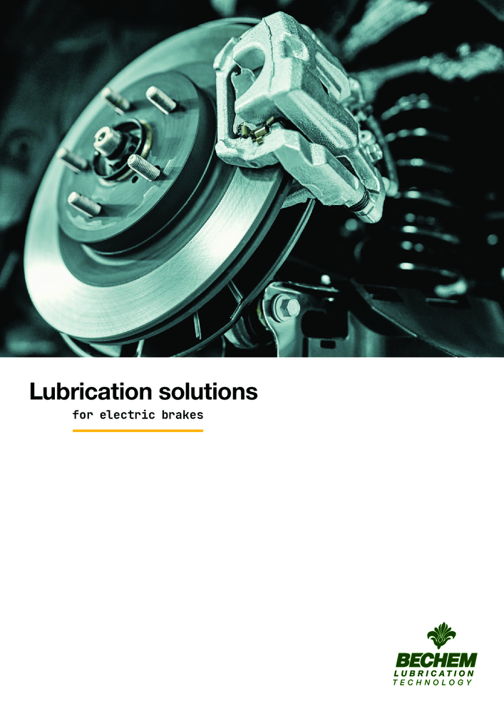 Lubrication solutions for electric brakes