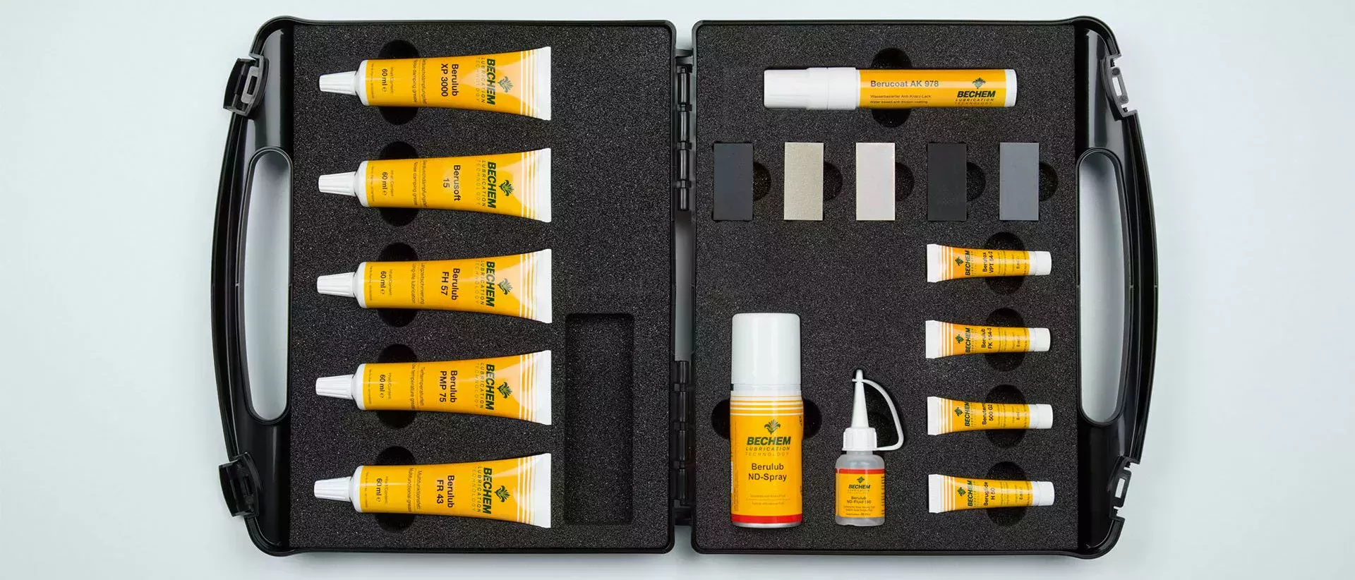 Opened noise damping case from BECHEM