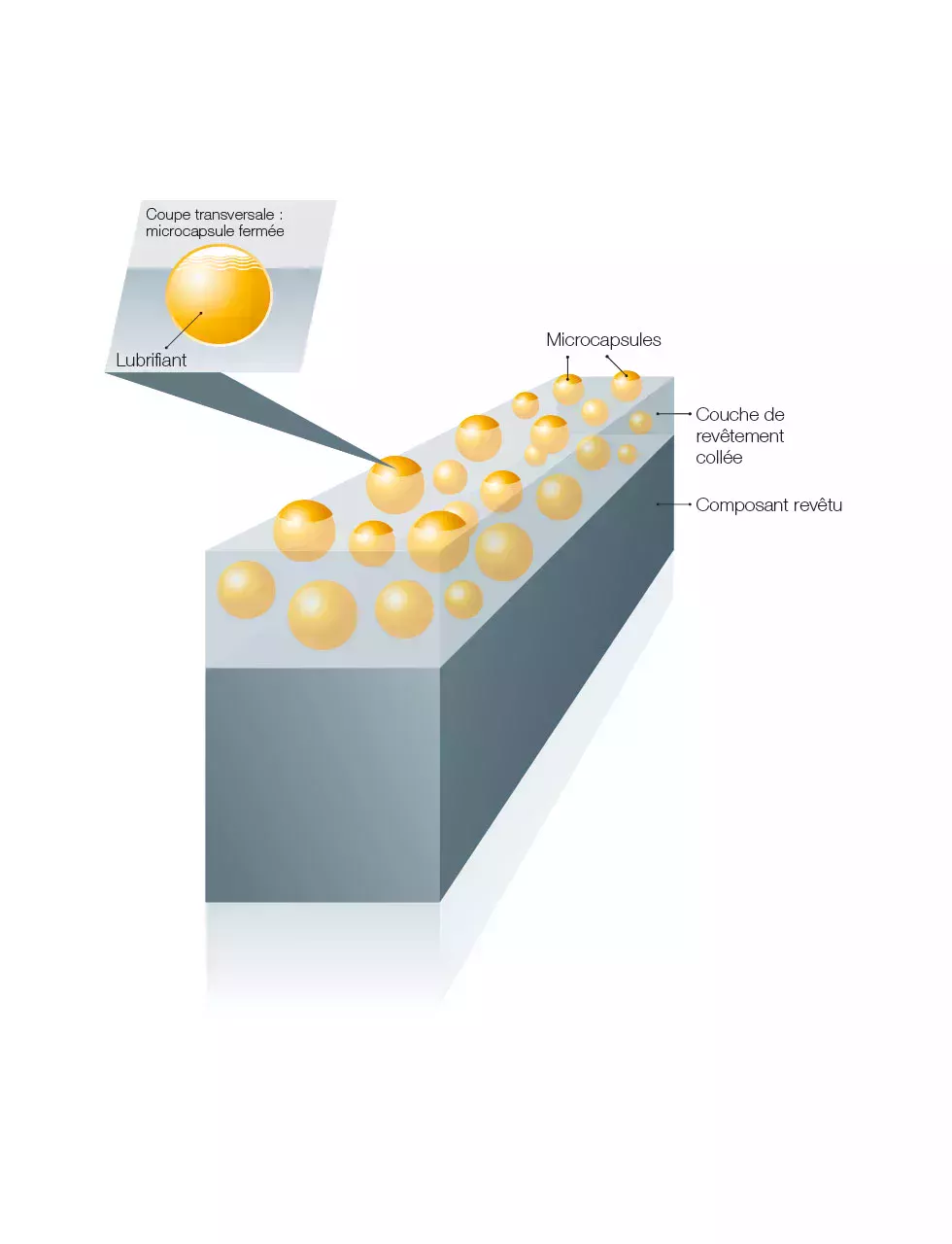 Gros plan sur un composant revêtu de Berucoat MC