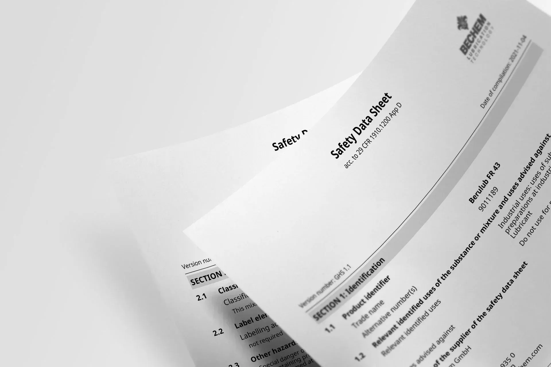 Sicherheitsdatenblätter