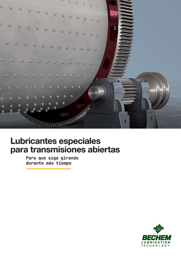 Lubricantes especiales para engranajes abiertos